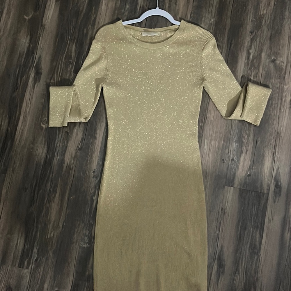 Michael kors gold dress